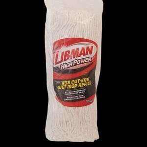 Libman High Power Mop Head Refill #32 Cut End.  New In Package.